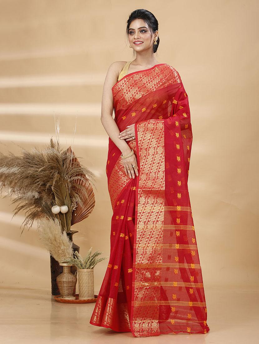 women self design tant saree - 21483543 - Zoom Image - 0