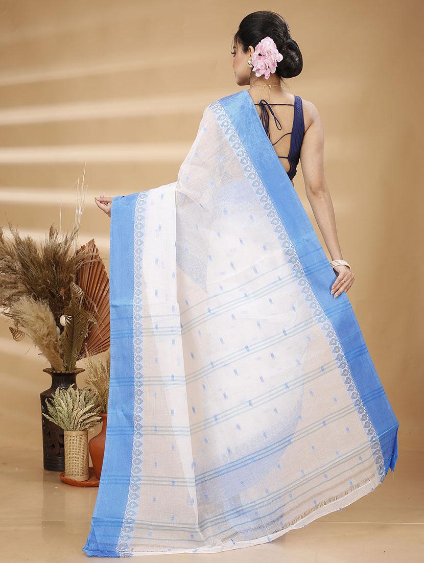 women self design tant saree - 21483549 - Standard Image - 3