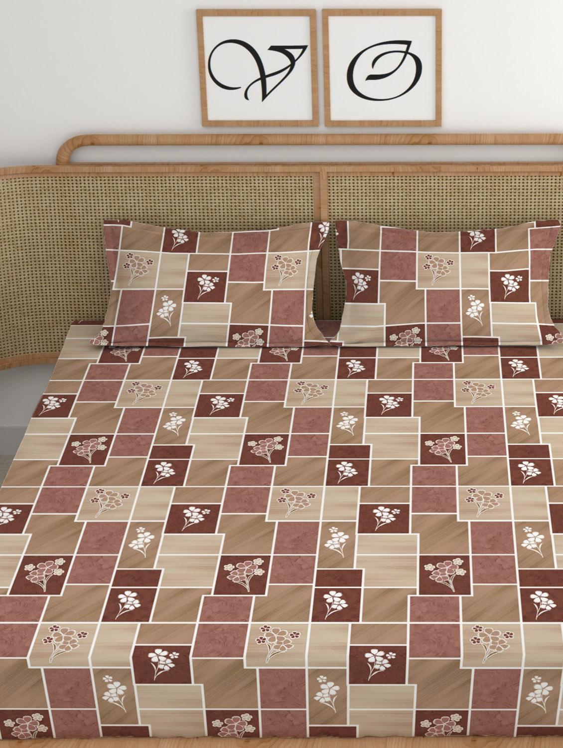 chhavi india 210 tc double king bedsheet - 21484063 - Standard Image - 3