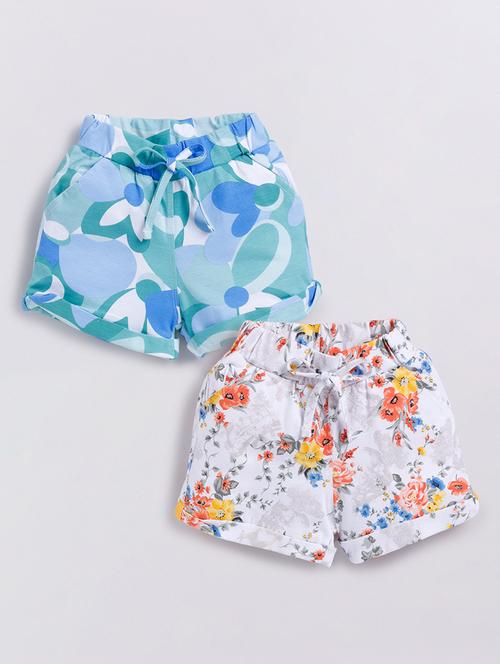 kids pack of 2 printed shorts  - 21484503 -  Standard Image - 0
