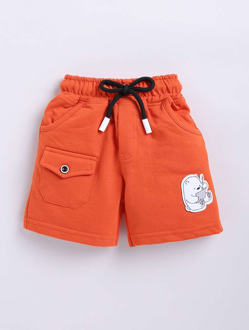kids white cotton shorts set - 21484569 - Standard Image - 3