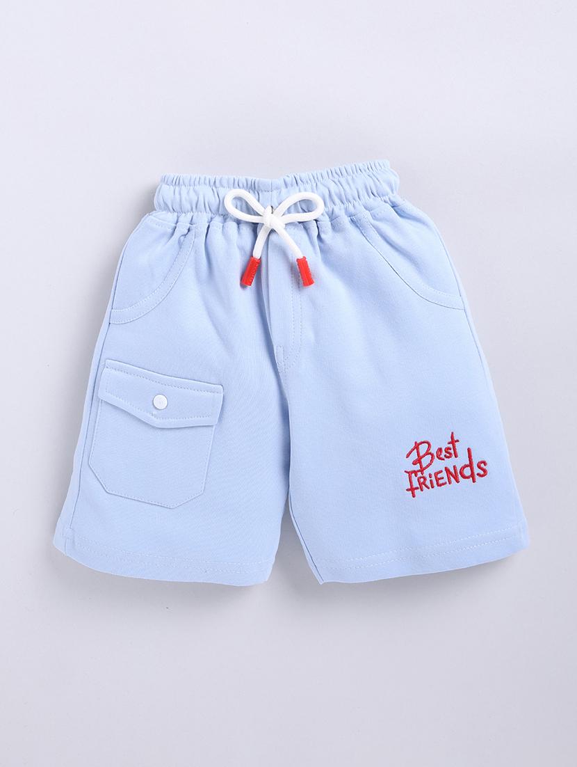 kids white cotton shorts set - 21484597 - Standard Image - 3