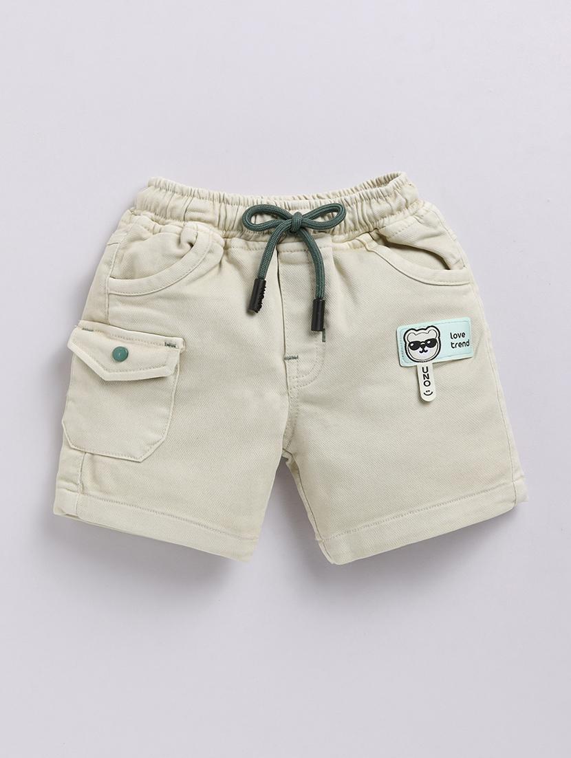 kids teal green cotton blend shorts set - 21484632 - Standard Image - 3