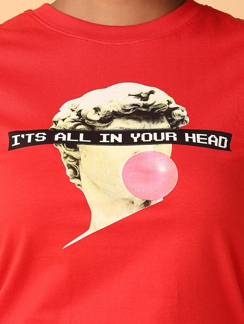 women crew neck graphic crop t-shirt - 21484887 - Standard Image - 5