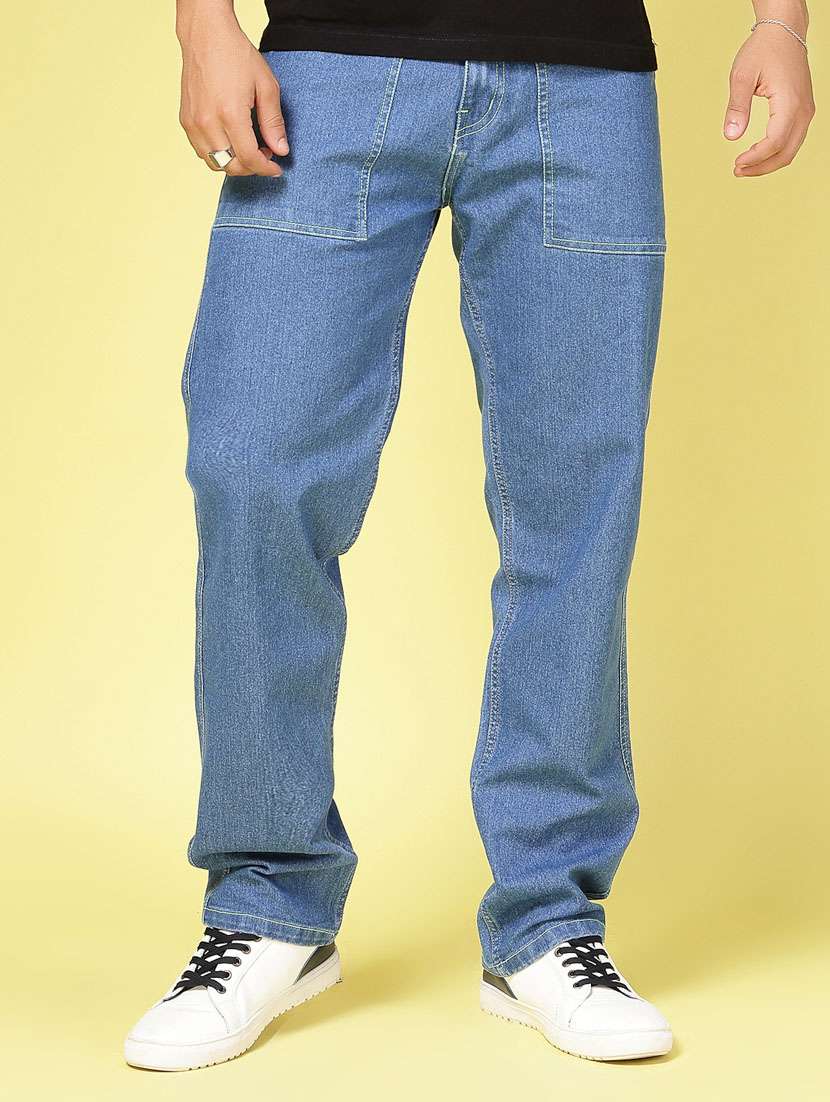 men light blue denim jeans - 21484912 -  Zoom Image - 0