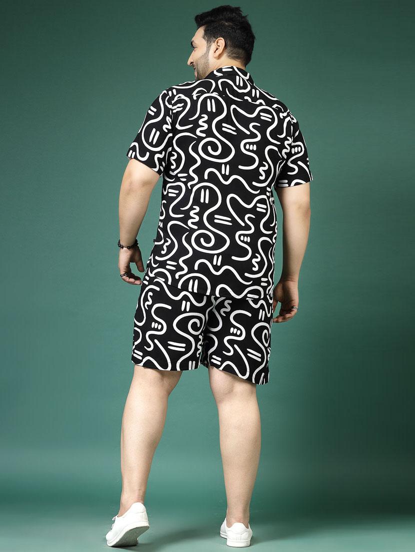 men black rayon co-ord set - 21484914 - Standard Image - 3