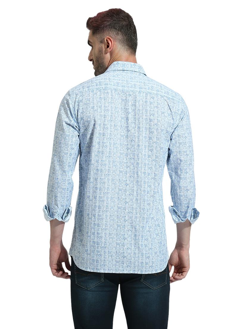 men long sleeved printed casual shirt - 21484997 - Standard Image - 3