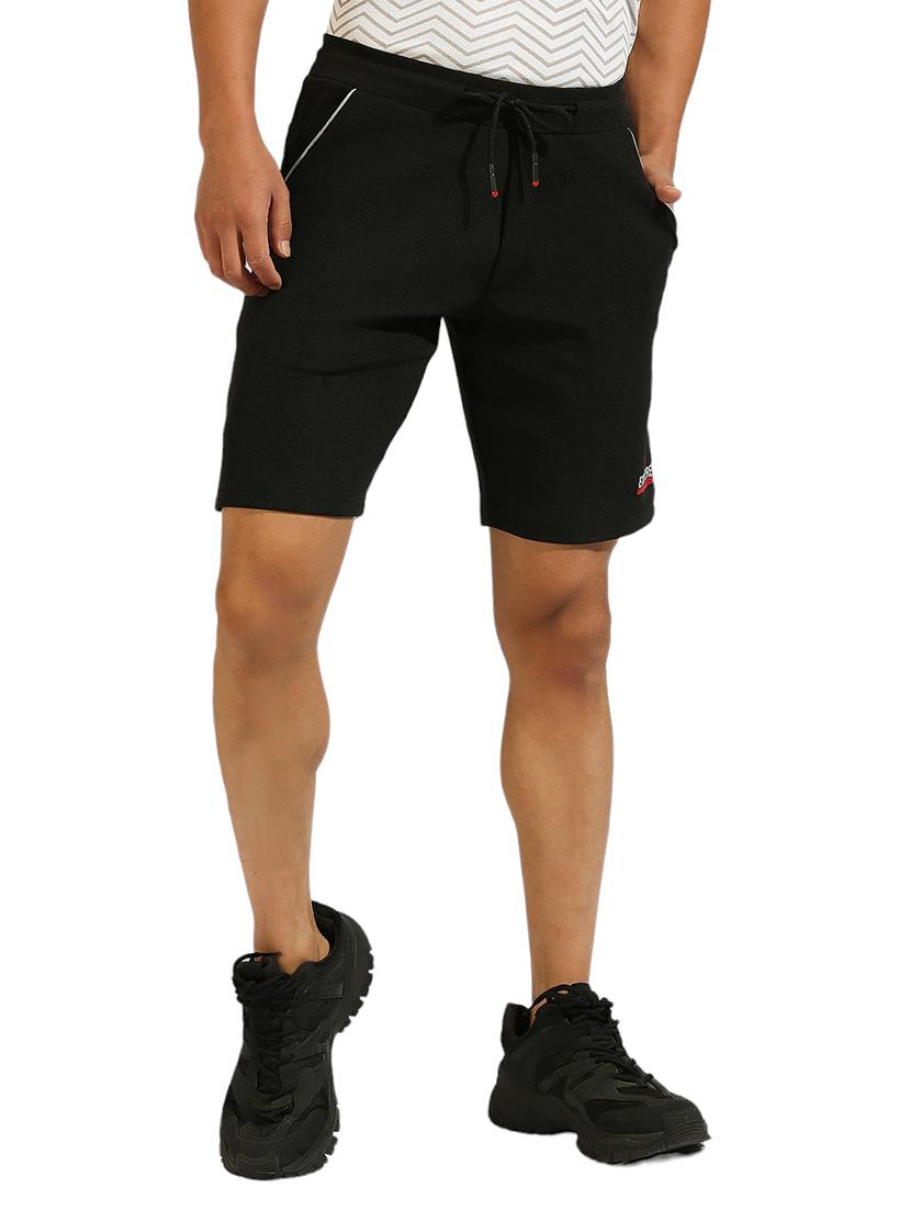 men solid mid rise shorts - 21485042 - Zoom Image - 0