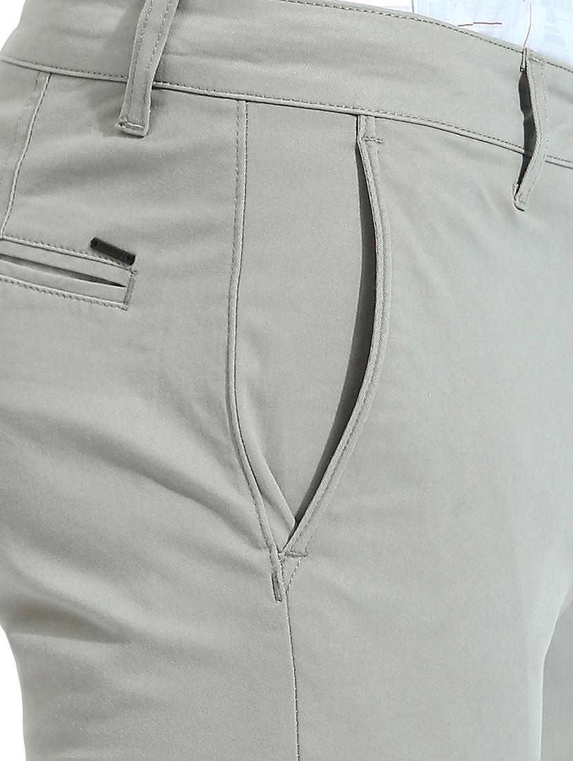 men solid mid rise chinos - 21485056 - Standard Image - 5