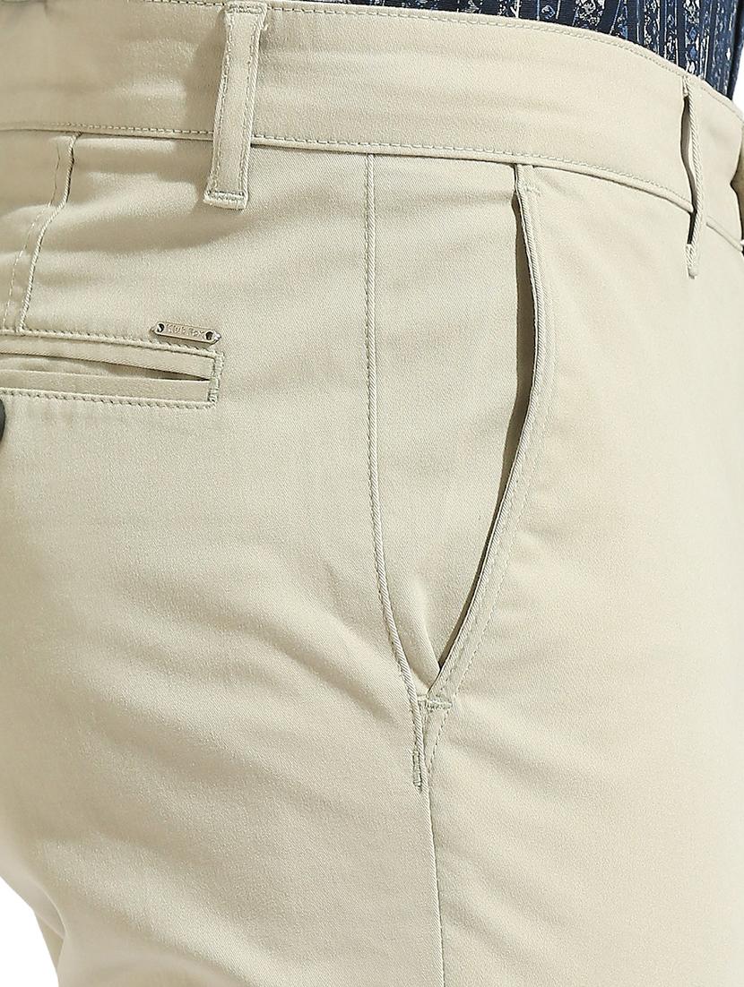 men solid mid rise chinos - 21485059 - Standard Image - 5