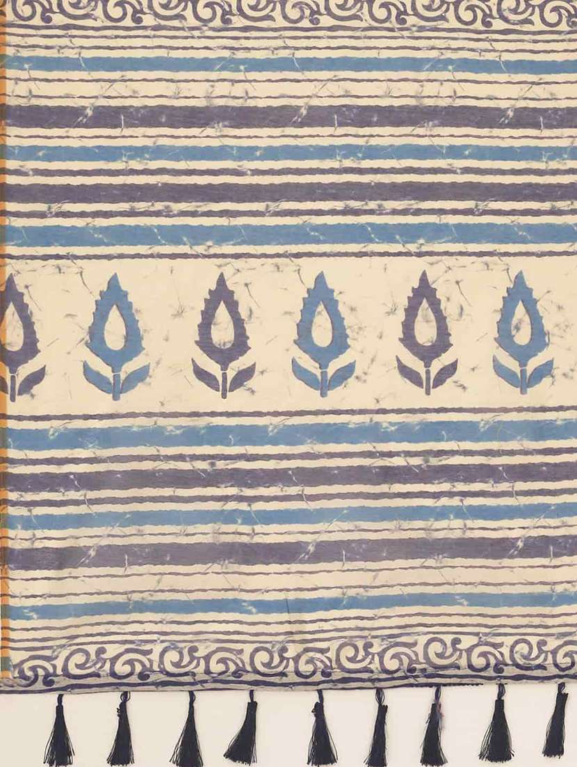 women printed saree with blouse - 21485420 -  Standard Image - 3