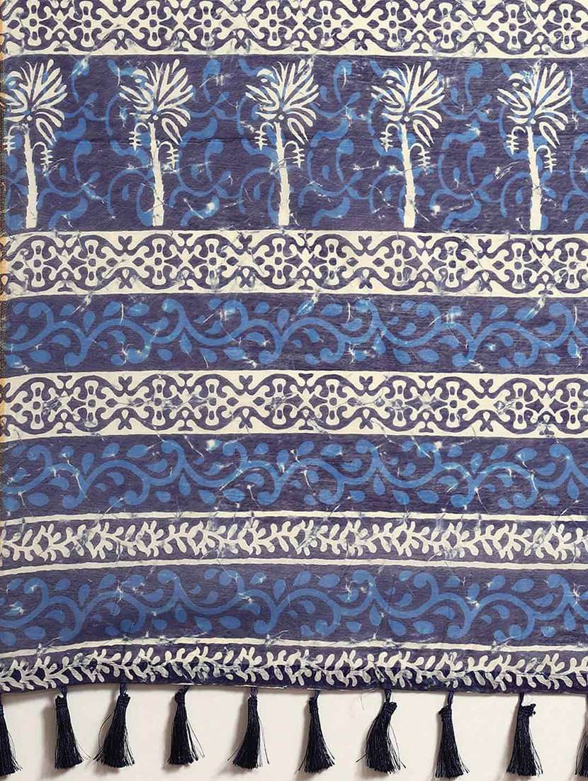 women printed saree with blouse - 21485432 -  Standard Image - 3
