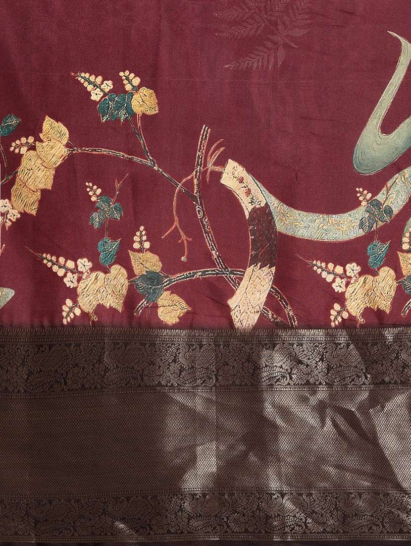  women self-design bordered saree with blouse - 21485631 -  Standard Image - 3