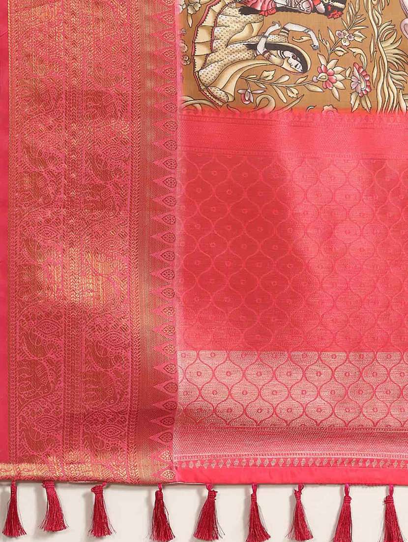 women self-design bordered saree with blouse - 21485702 -  Standard Image - 3