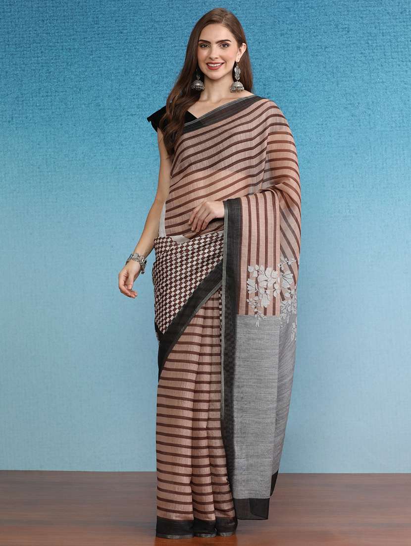 women self-designed handloom saree 