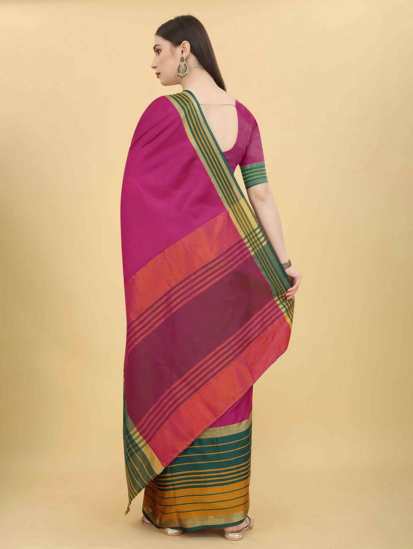 pink art silk assam saree - 21485972 -  Standard Image - 3