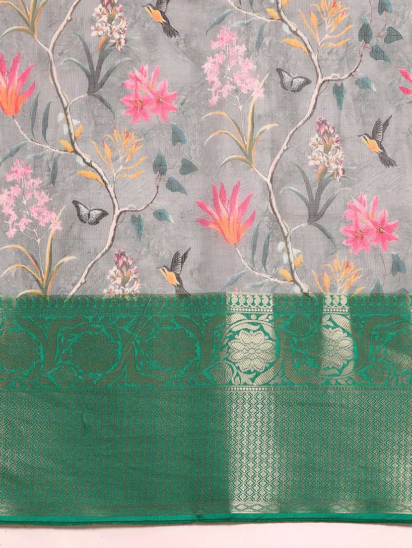 women self-design bordered saree with blouse - 21486040 -  Standard Image - 3