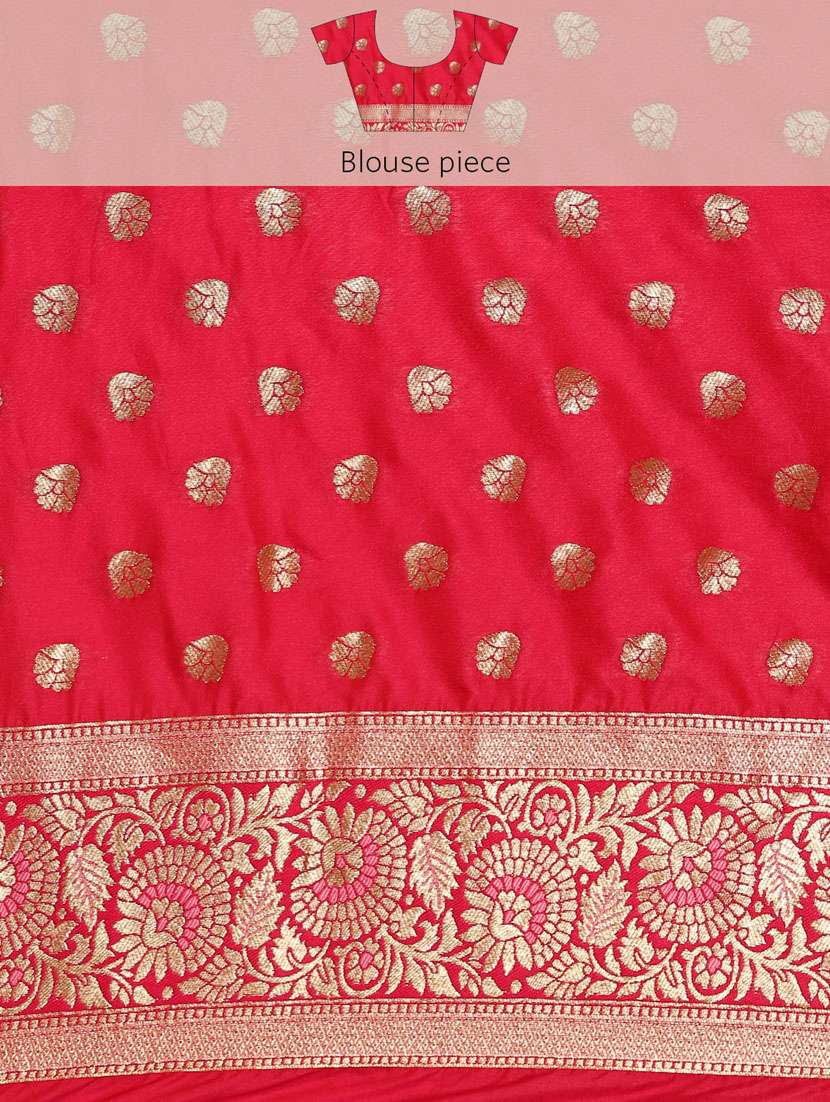 women self design banarasi saree with blouse - 21486249 -  Standard Image - 5
