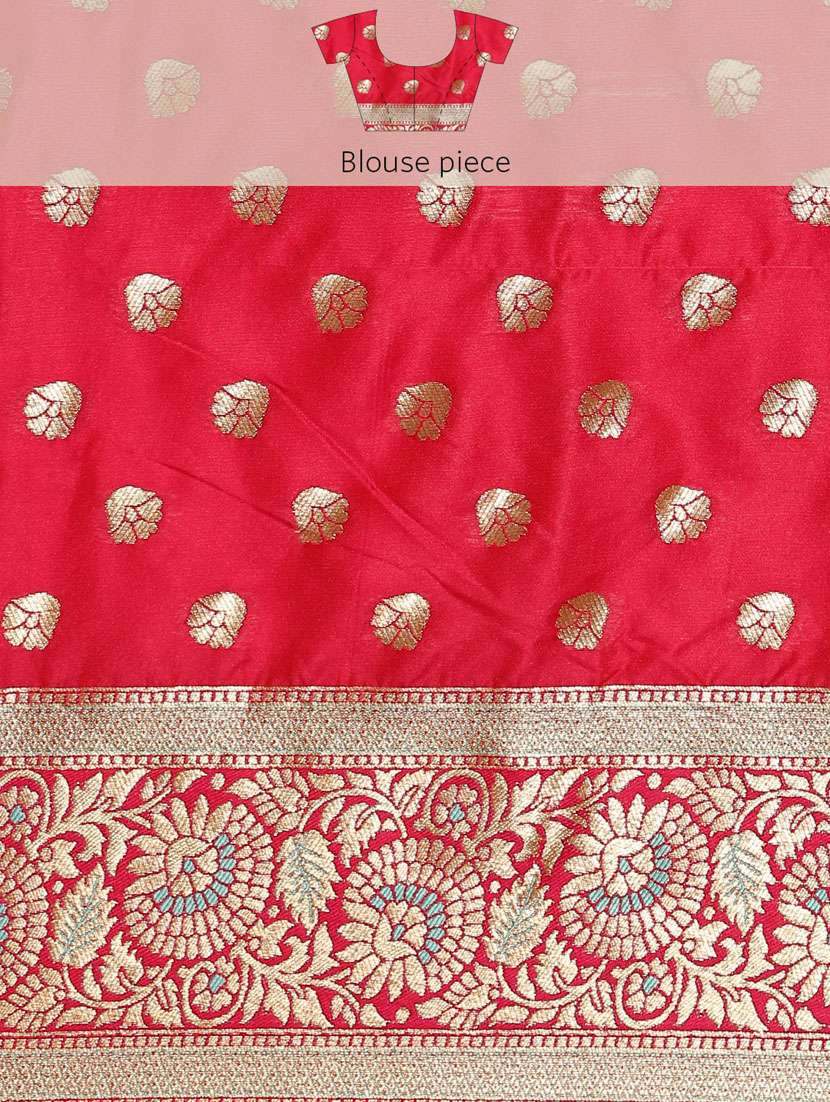 women self design banarasi saree with blouse - 21486250 -  Standard Image - 5