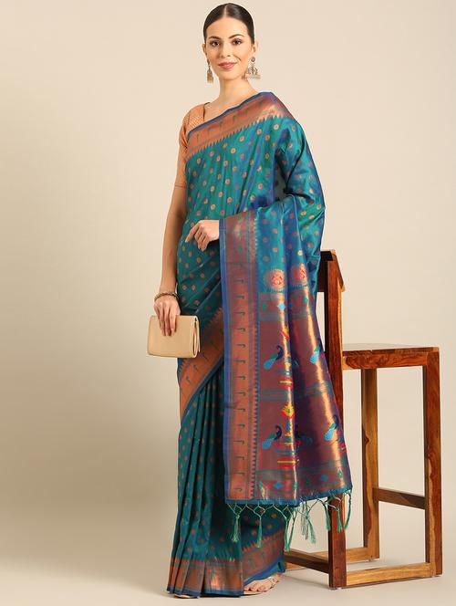 women self design banarasi saree with blouse - 21486253 -  Standard Image - 0