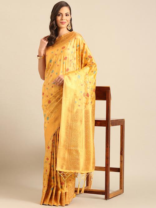 women self design banarasi saree with blouse - 21486255 -  Standard Image - 0