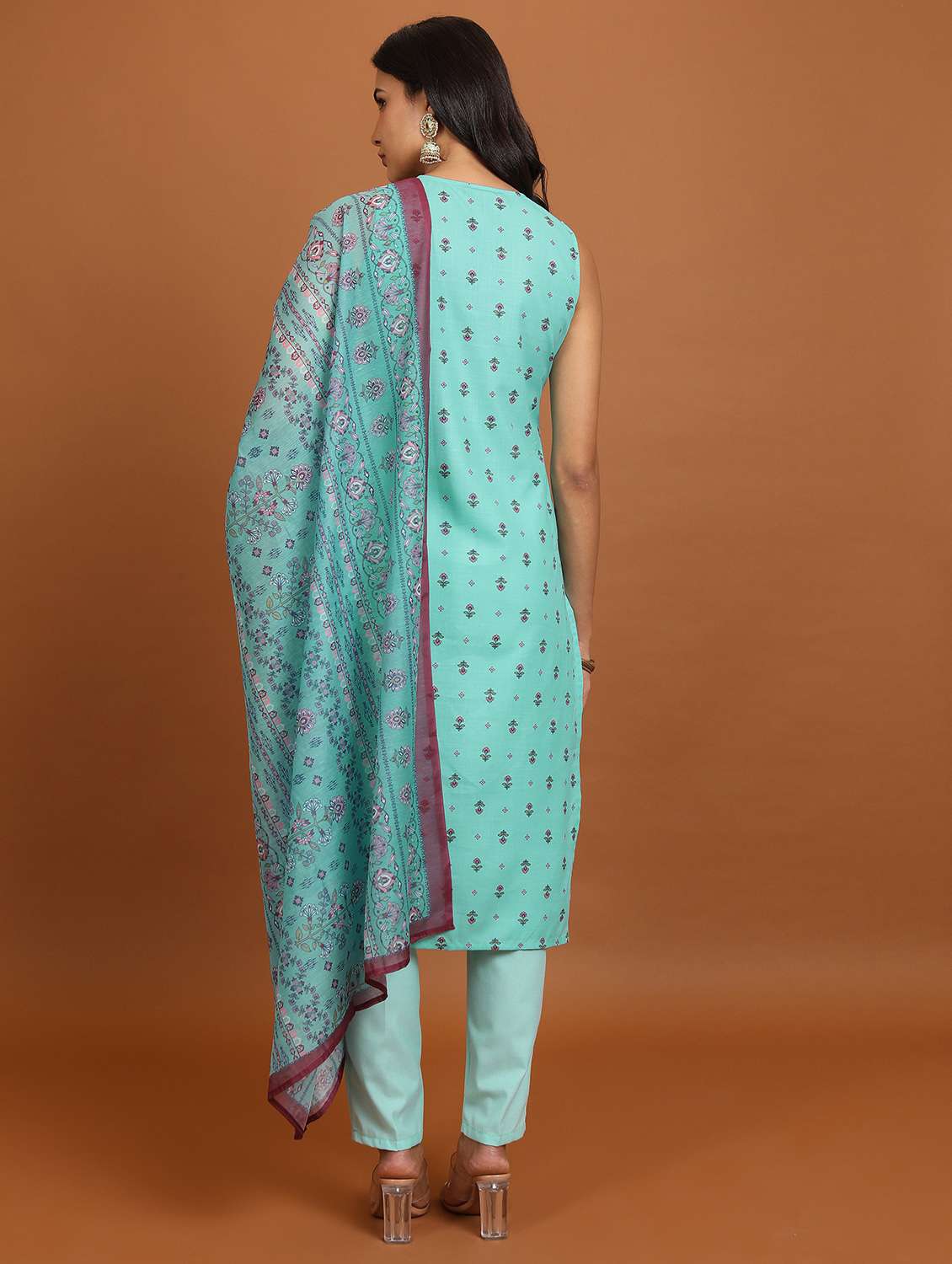 women floral printed kurta pant set with dupatta - 21486407 -  Standard Image - 3