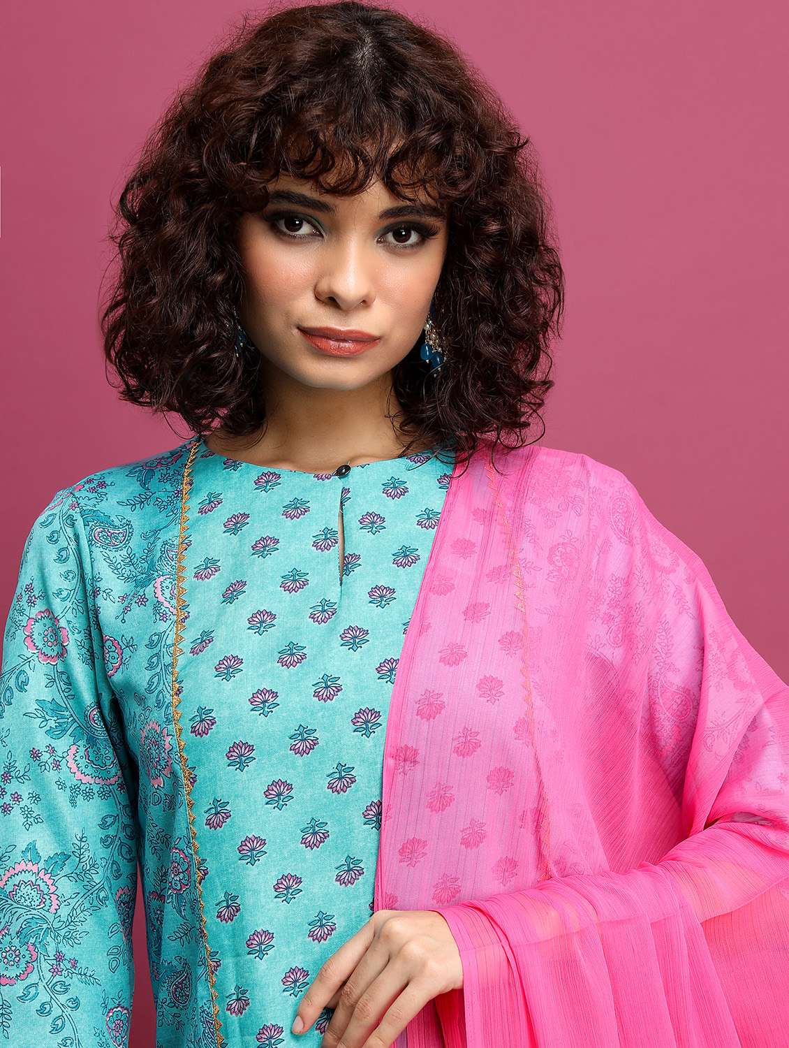 women floral printed kurta salwar set with dupatta - 21486481 -  Standard Image - 3