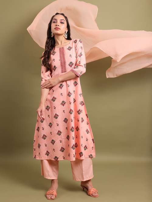 women kurta palazzo set with dupatta - 21486494 -  Standard Image - 0