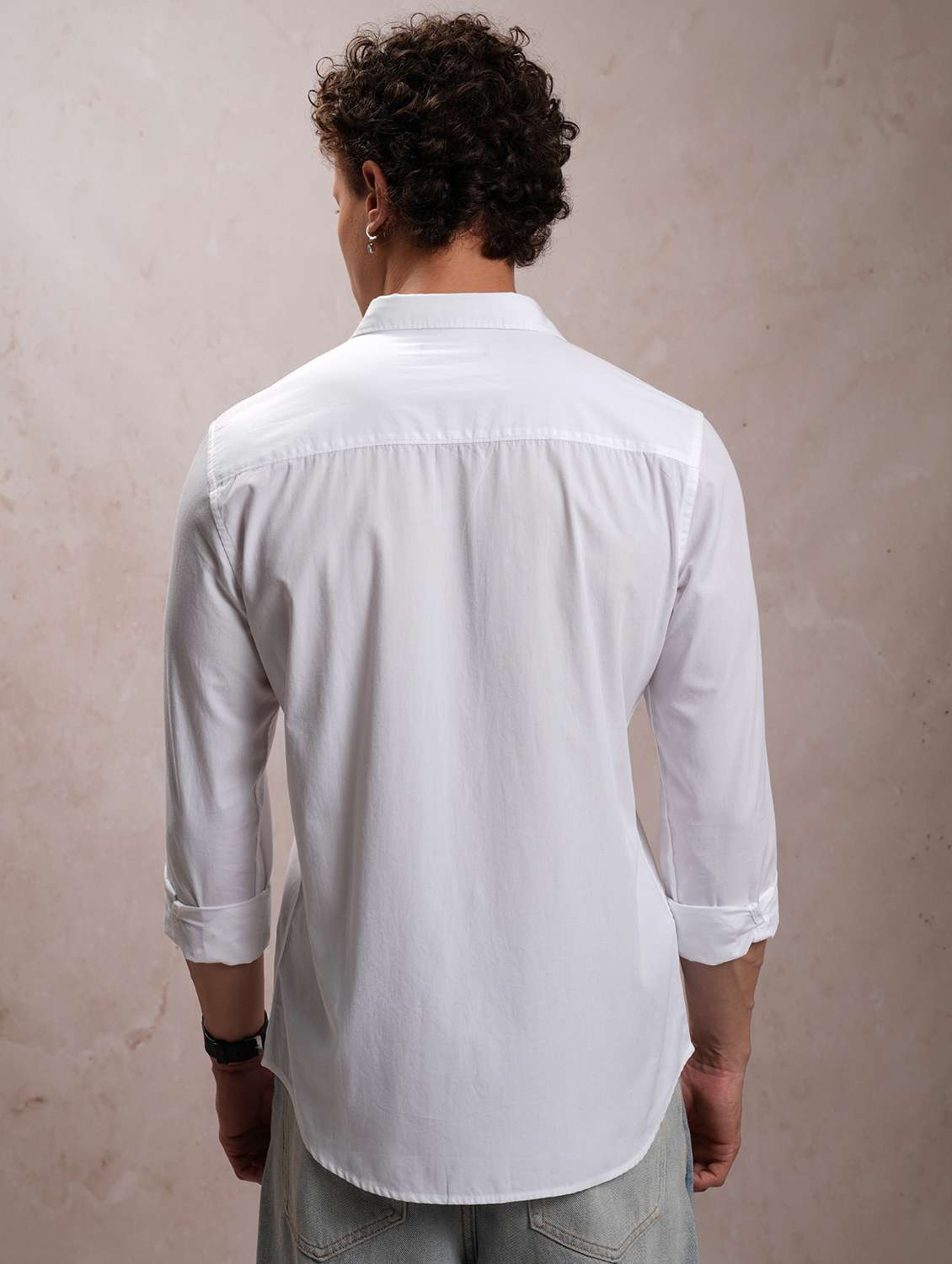 men collared graphic printed casual shirt - 21486711 - Standard Image - 3