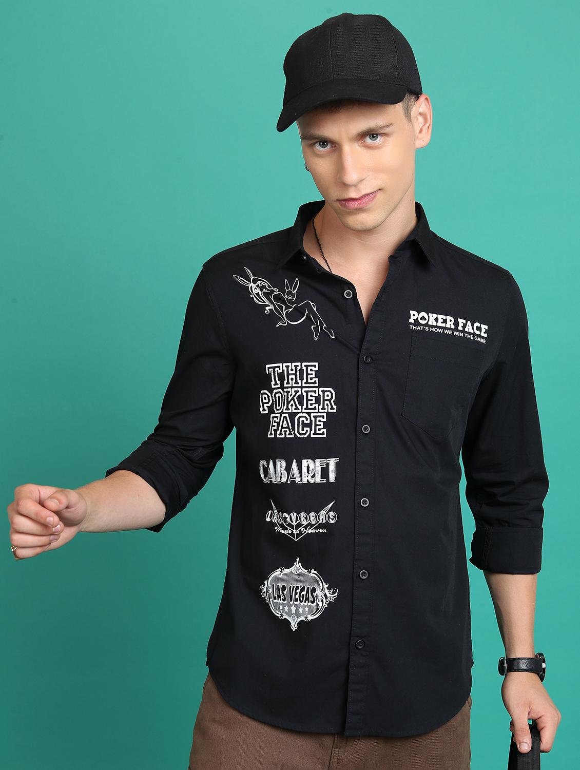 men collared printed casual shirt - 21486726 -  Zoom Image - 0
