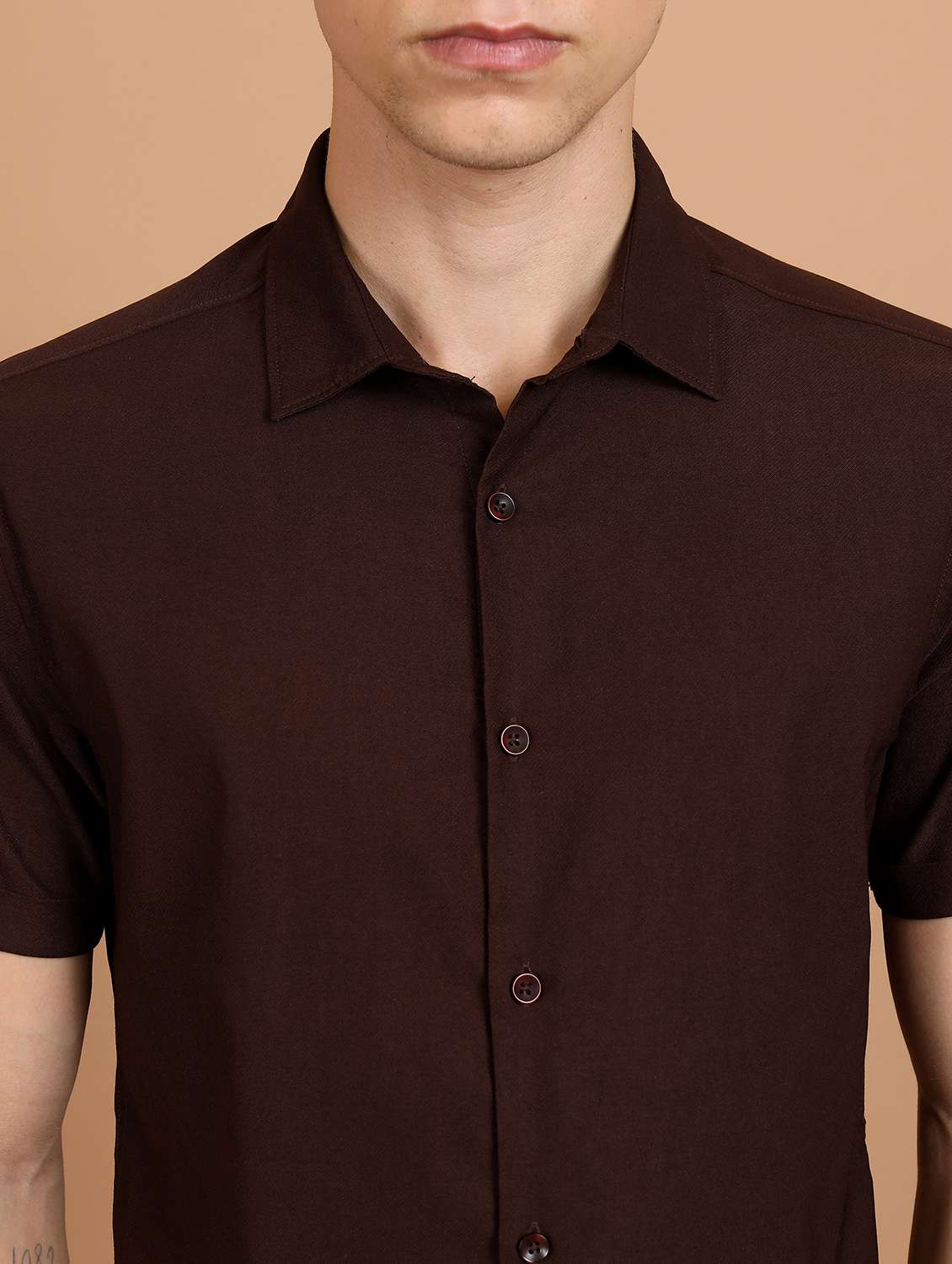 men solid checks casual shirt - 21486747 -  Standard Image - 5