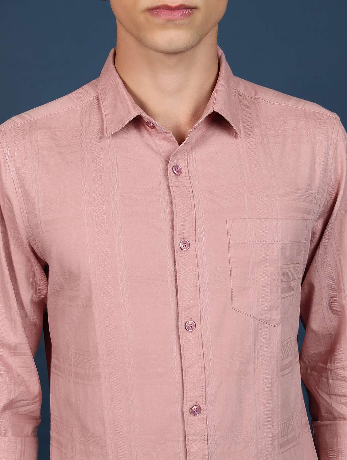men solid checks casual shirt - 21486758 -  Standard Image - 5