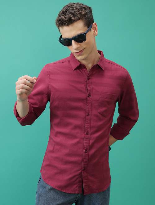 men self-designed checks casual shirt - 21486764 -  Standard Image - 0