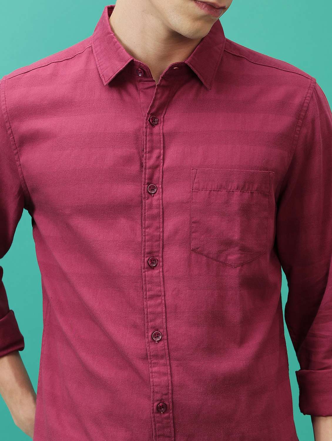 men self-designed checks casual shirt - 21486764 -  Standard Image - 5