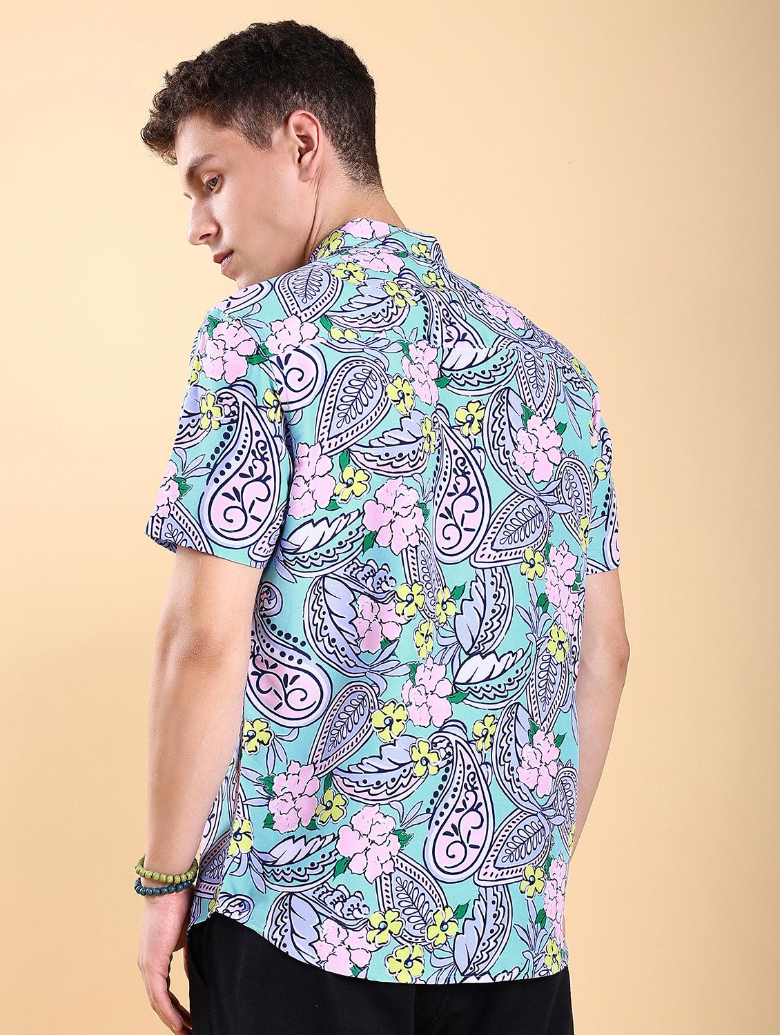 men collared printed casual shirt - 21486777 - Standard Image - 3