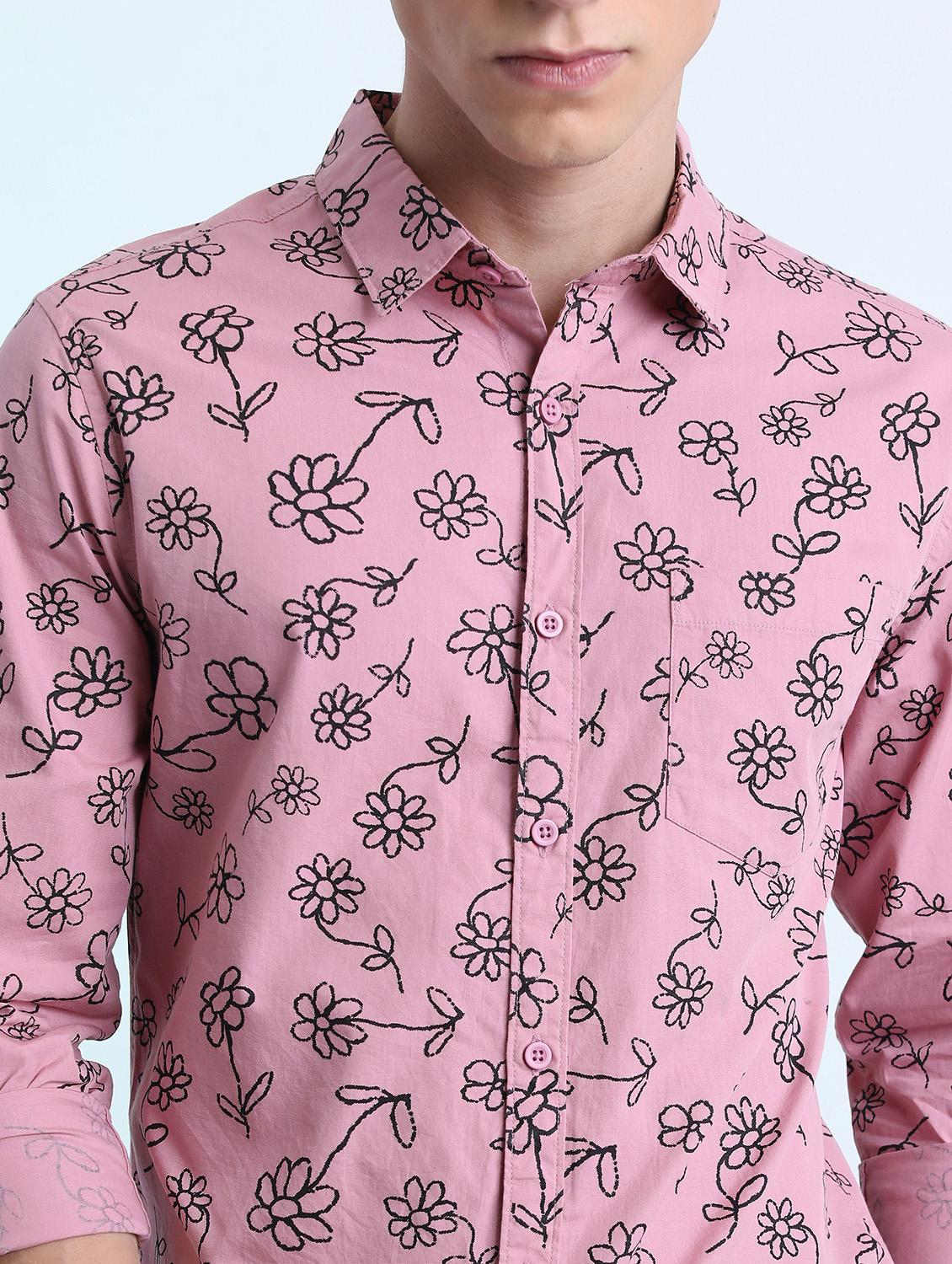 men collared printed casual shirt - 21486794 - Standard Image - 5