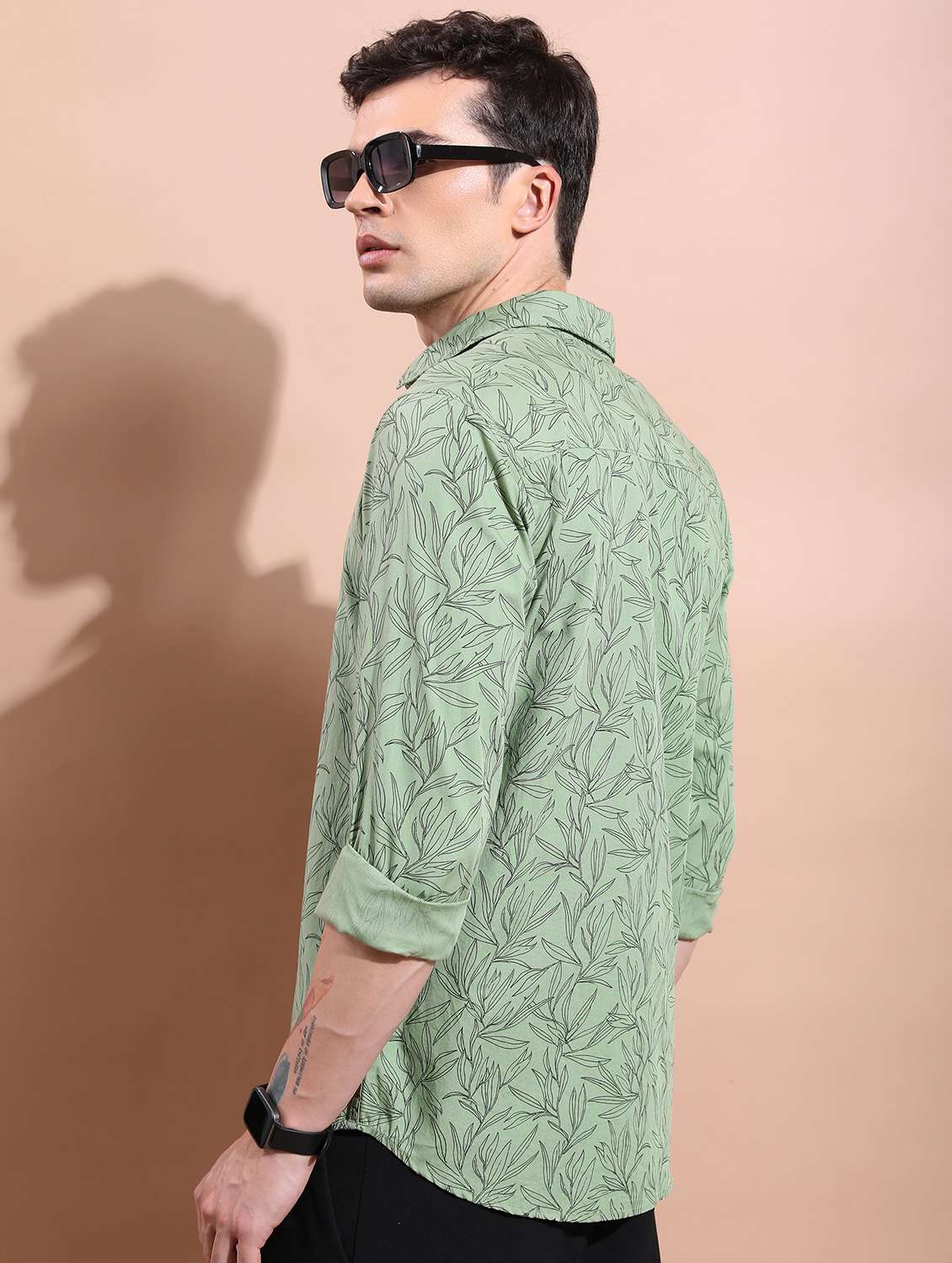 men collared printed casual shirt - 21486836 -  Standard Image - 3