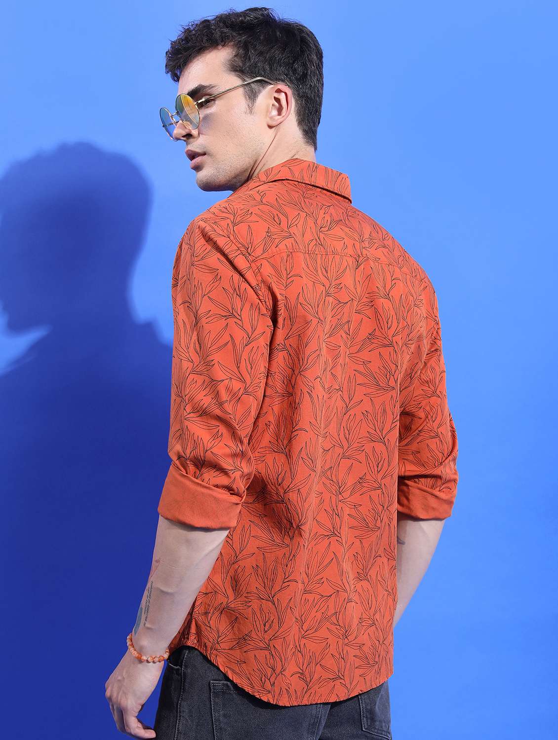 men collared printed casual shirt - 21486837 -  Standard Image - 3