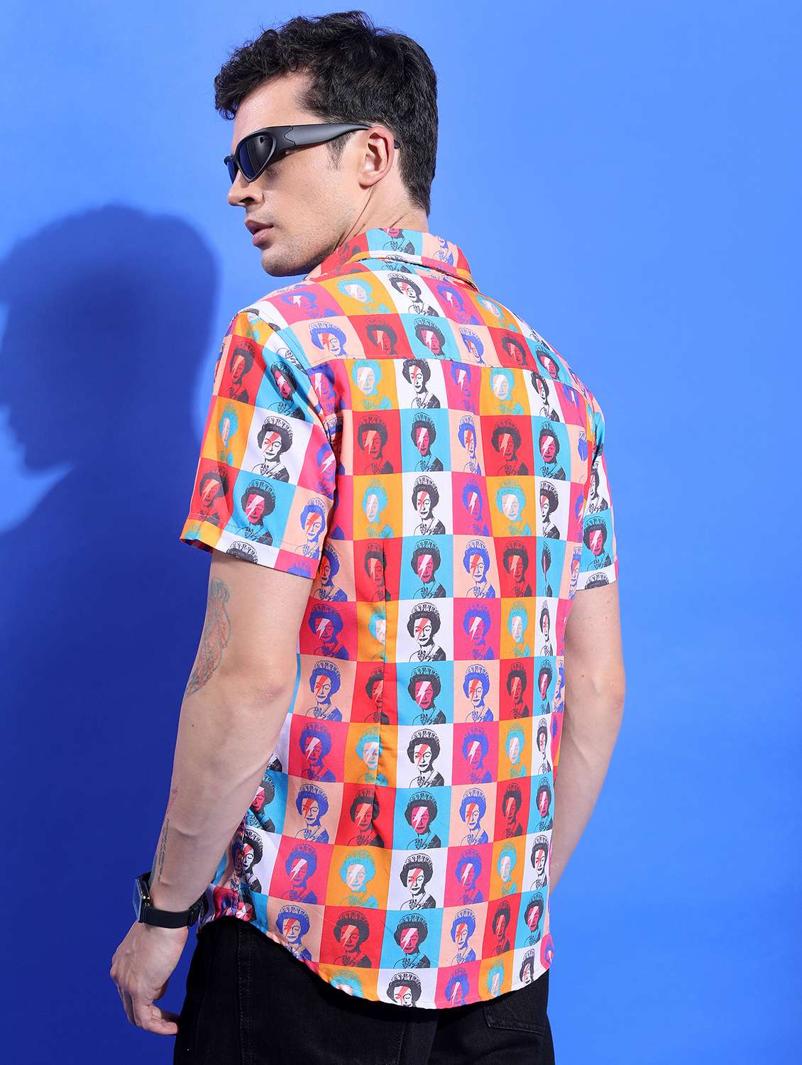 men collared printed casual shirt - 21486852 -  Standard Image - 3