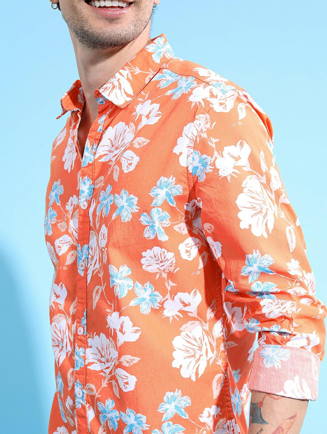 men collared printed casual shirt - 21486860 - Standard Image - 5