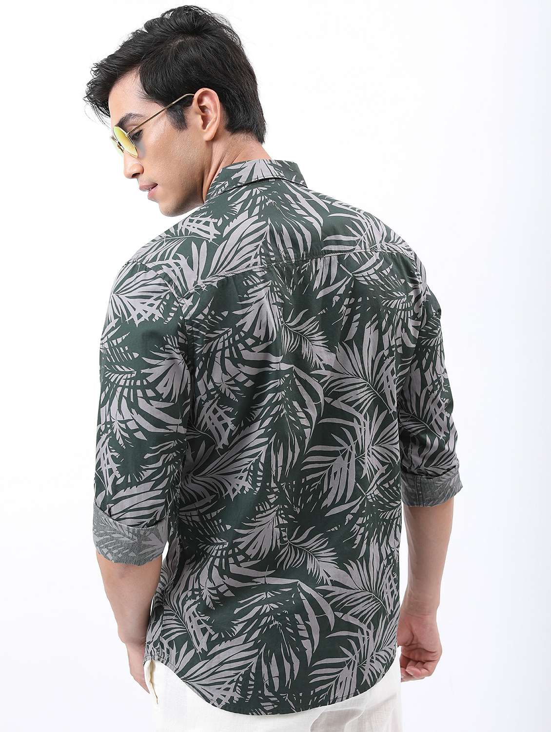 men collared printed casual shirt - 21486861 -  Standard Image - 3