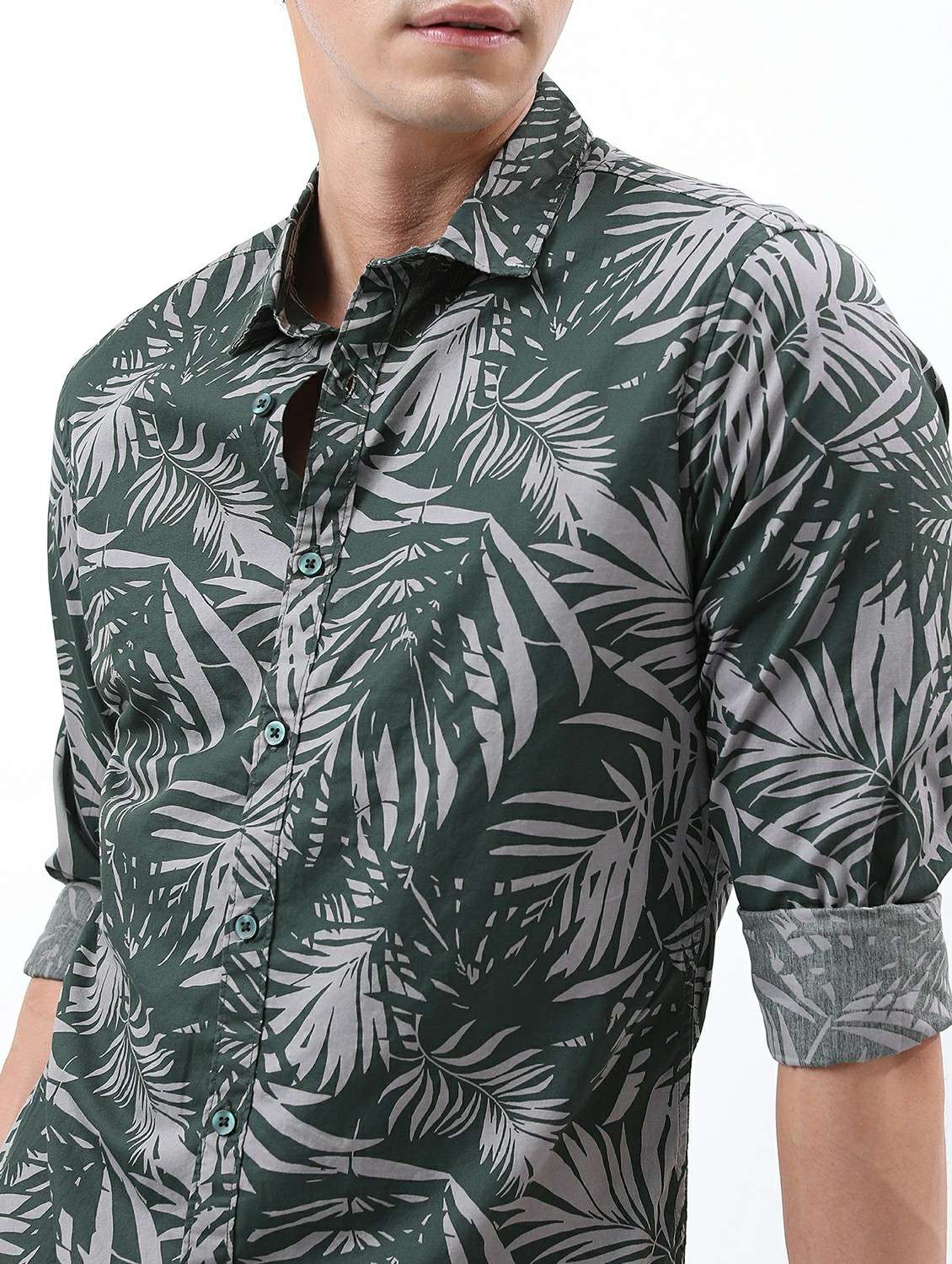 men collared printed casual shirt - 21486861 -  Standard Image - 5