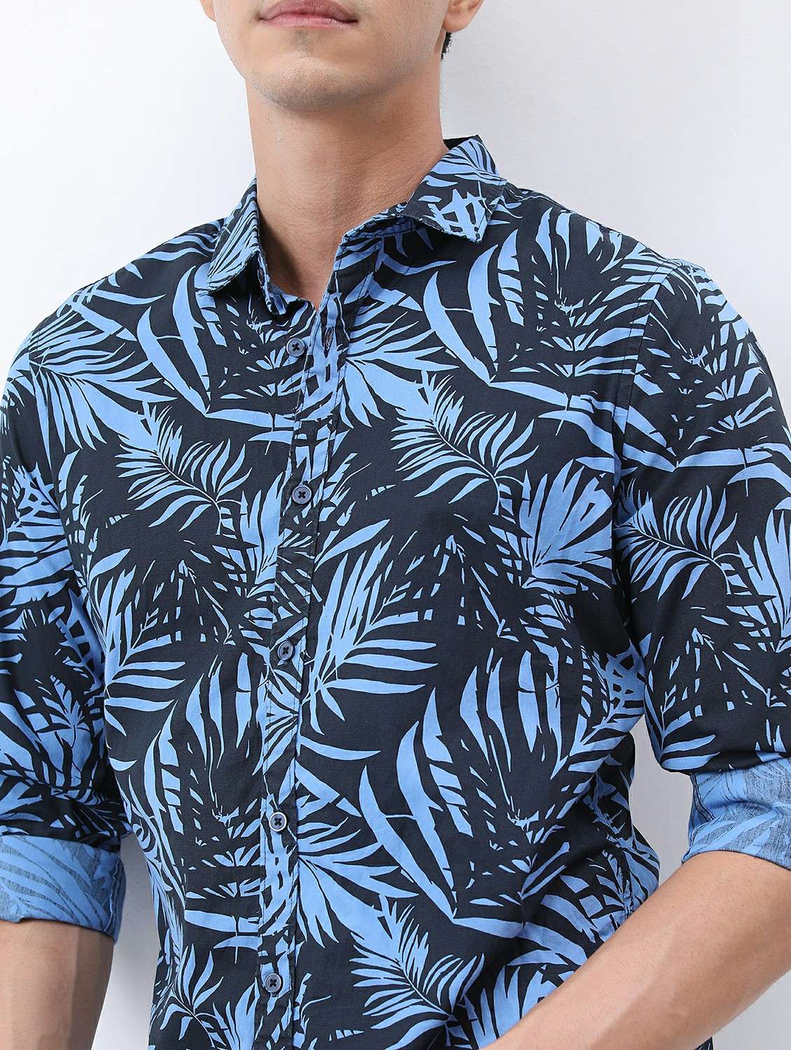 men collared printed casual shirt - 21486862 - Standard Image - 5