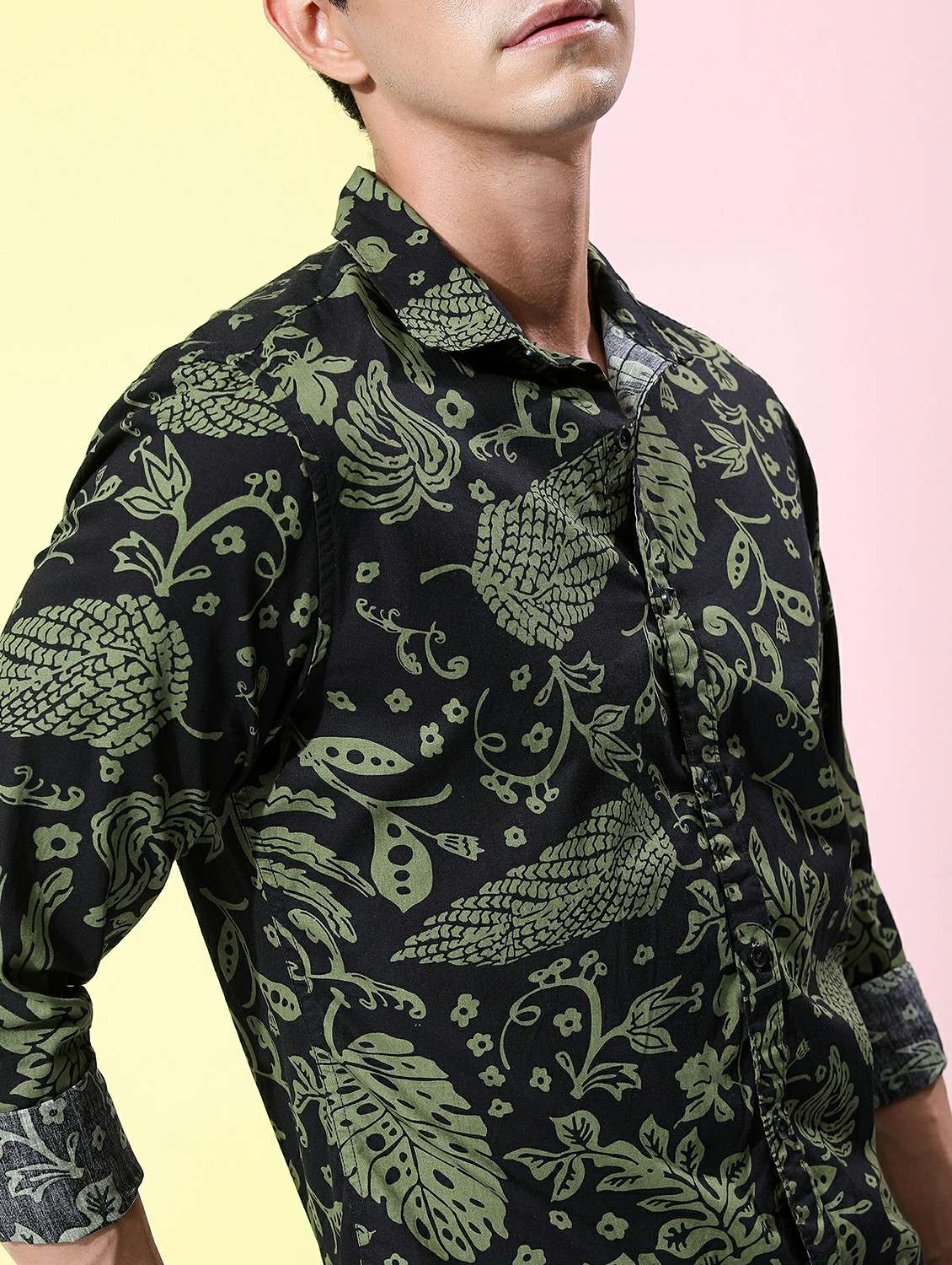 men collared printed casual shirt - 21486864 - Standard Image - 5