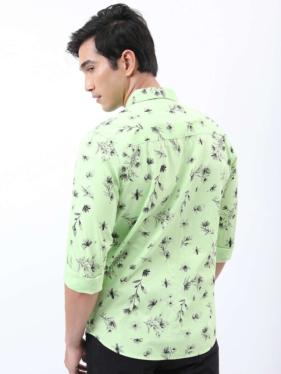 men collared printed casual shirt - 21486865 -  Standard Image - 3