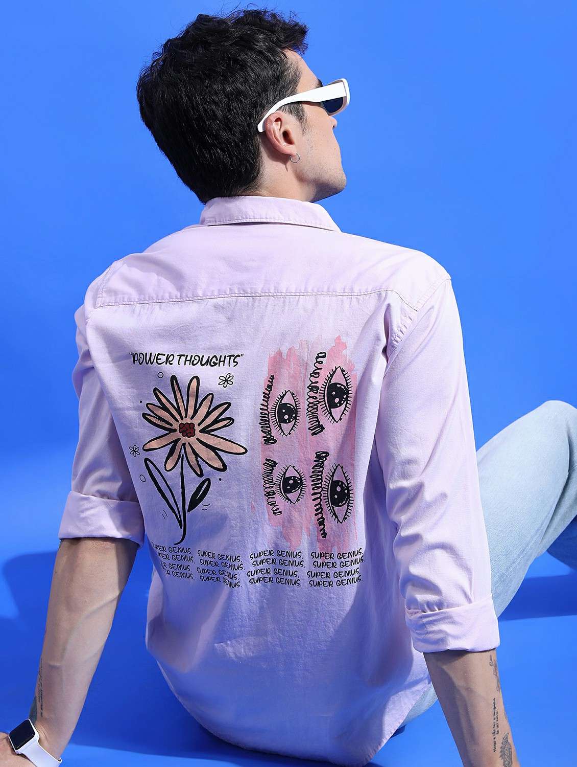 men collared graphic printed casual shirt - 21486867 - Standard Image - 3
