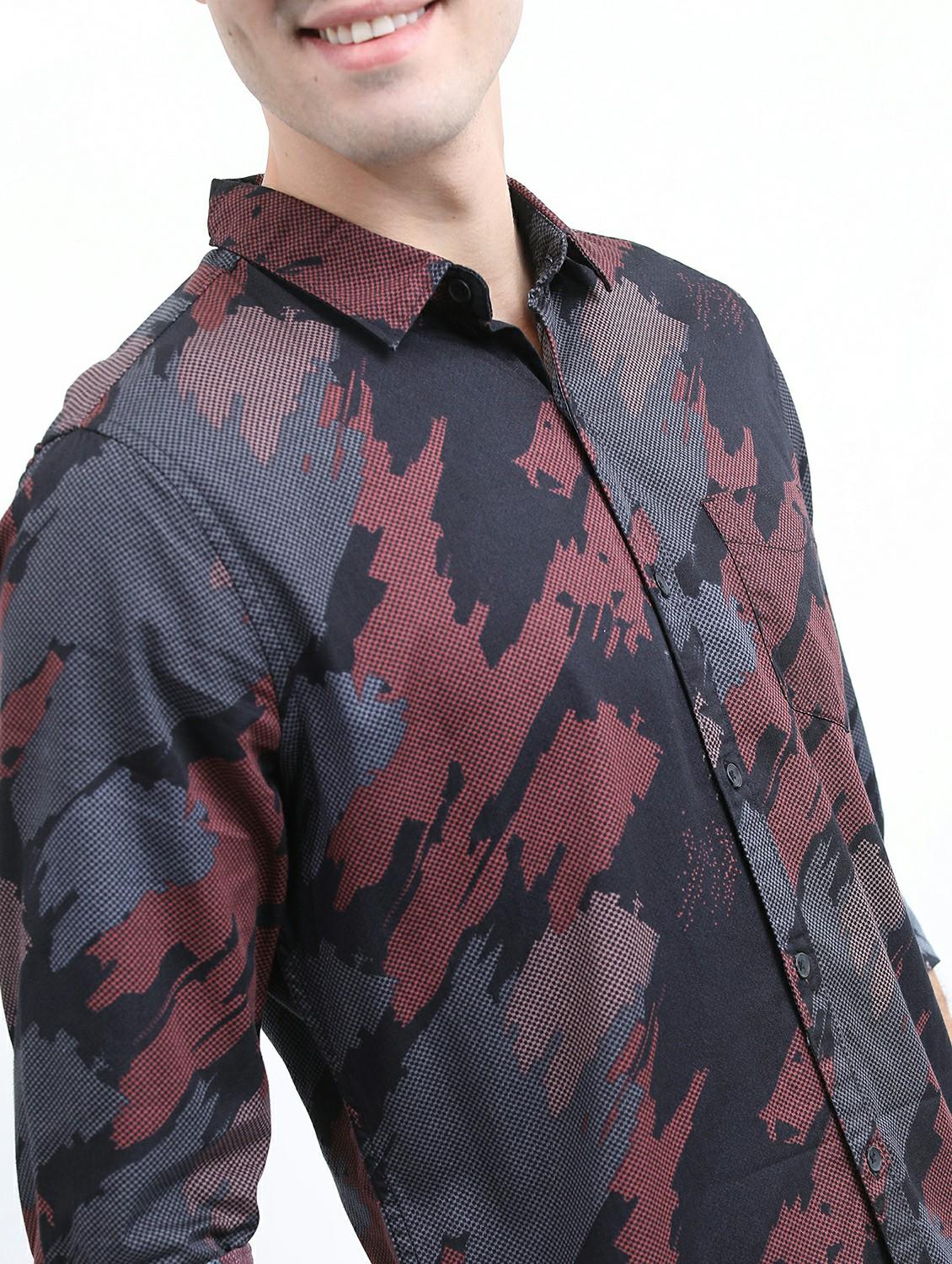 men black collared neck casual shirts - 21486922 - Standard Image - 5