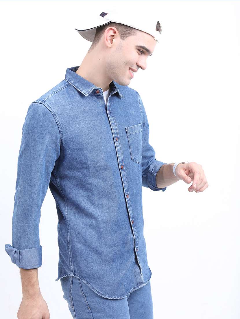 men printed collared back print casual shirt - 21486943 -  Standard Image - 3