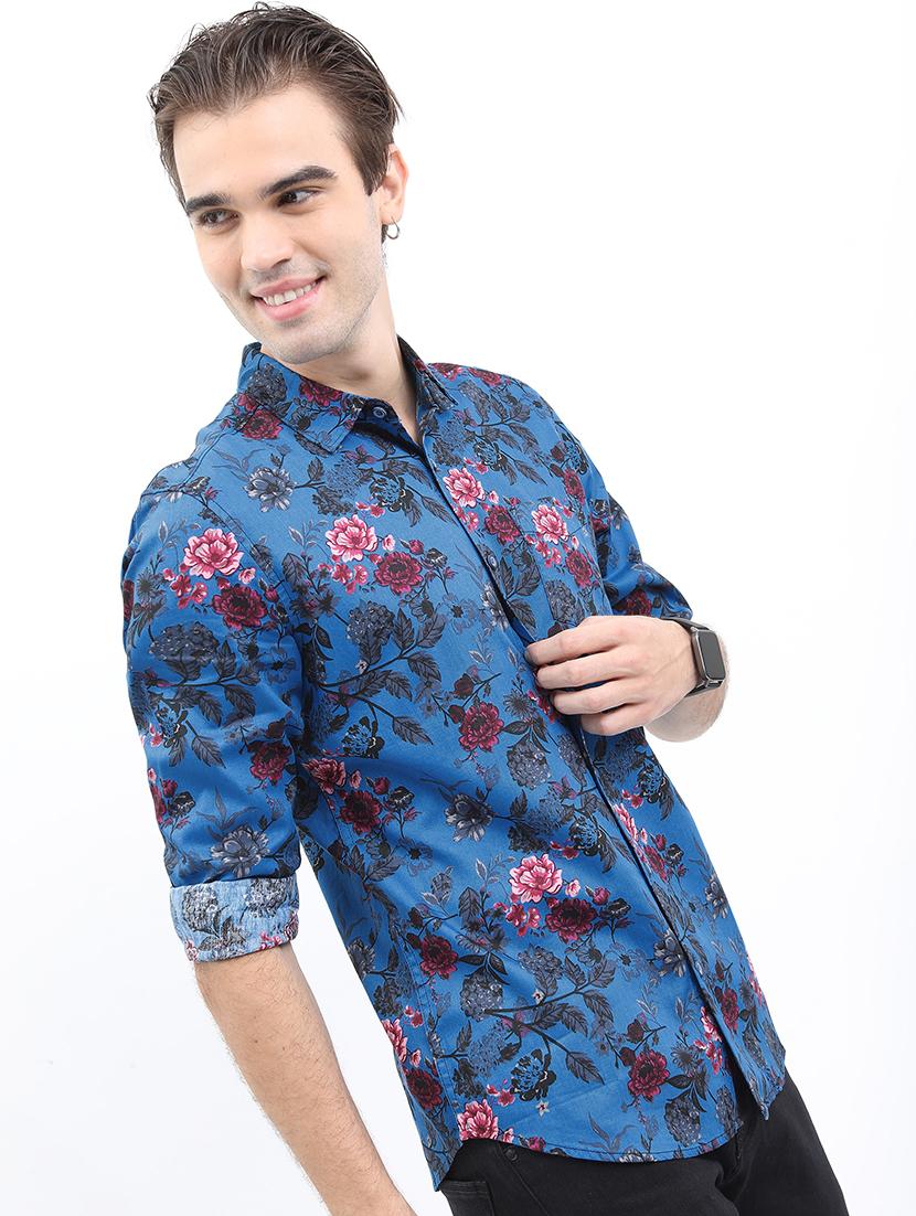 men printed collared casual shirt - 21486980 - Zoom Image - 0