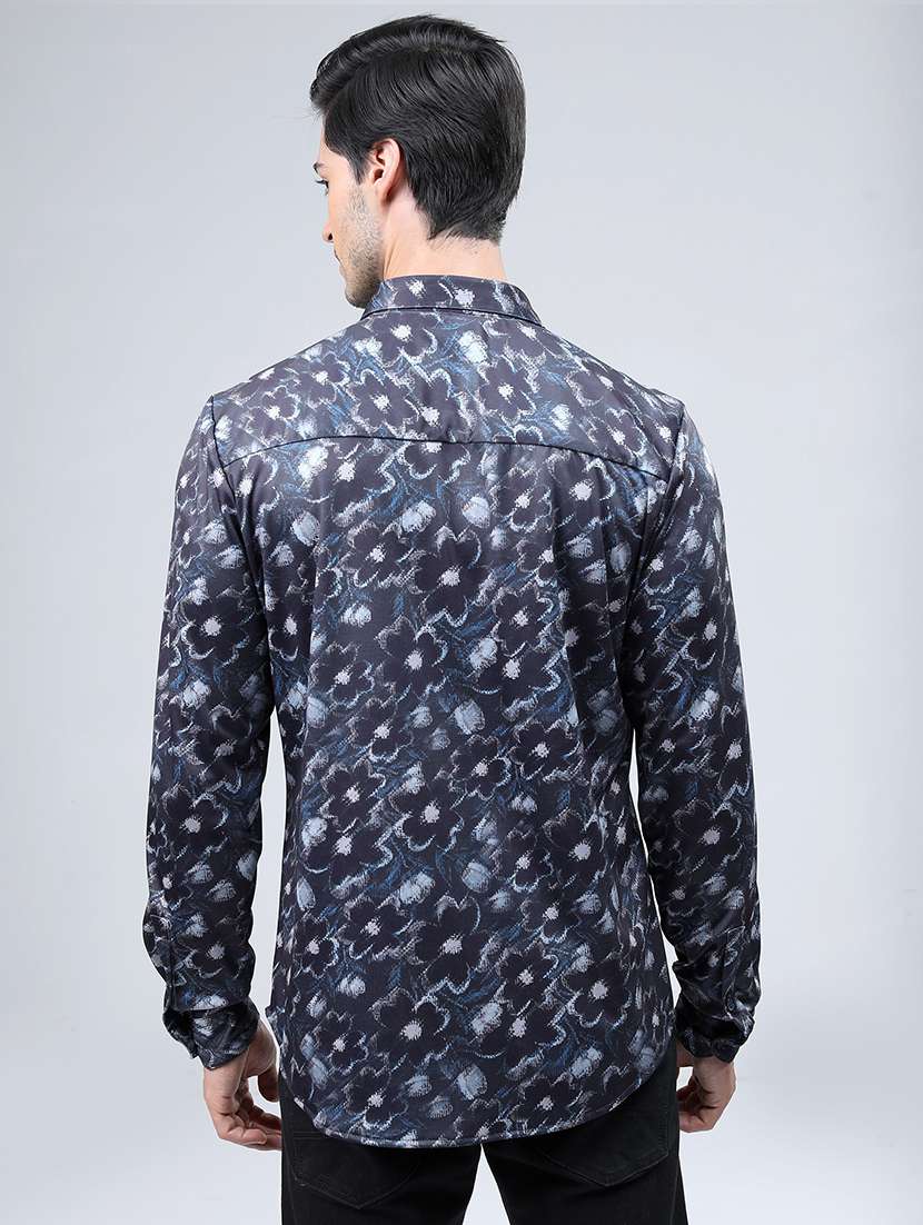 men printed collared casual shirt - 21487010 -  Standard Image - 3